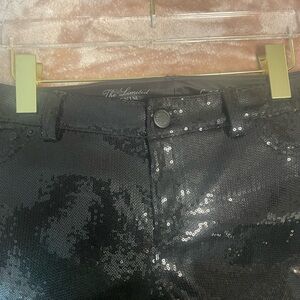 The Limited Denim Label Black Sequin Pants